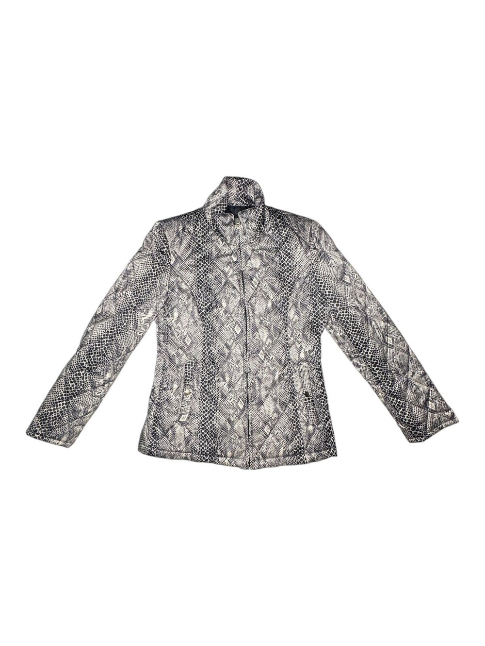 Esprit Women's Quilted Jacket with Snake Print Pattern